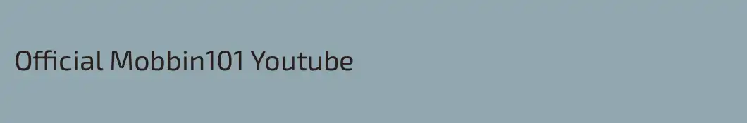Official Mobbin101 Youtube